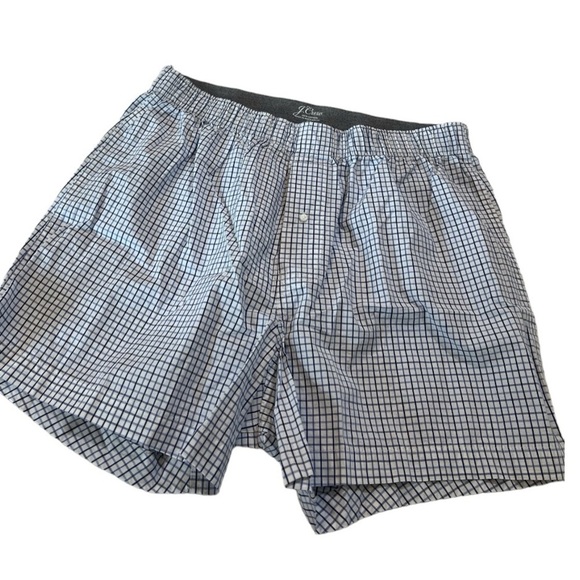 J.Crew Blue mini-tattersall Patterned Cotton Boxers NEW BT865 Size M and L - Picture 7 of 8